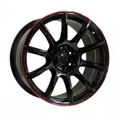 Off Road Wheels OW1012 GLOSSY_BLACK_RED_LINE_RIVA_RED