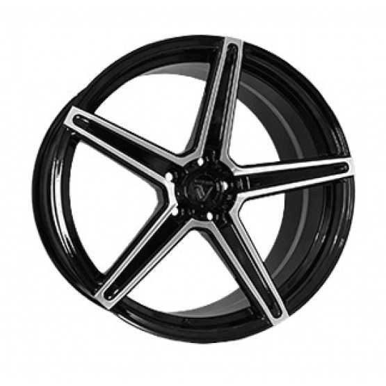 Vissol Forged F-505 GLOSS-BLACK-WITH-MACHINED-FACE
